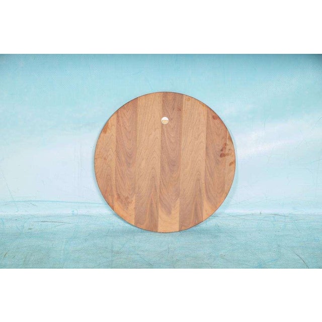 Brown Vintage Wall Mirror in Walnut For Sale - Image 8 of 9