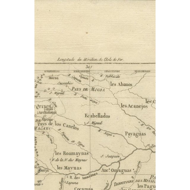 Peru and Upper Amazon Enlightenment Map by Rigobert Bonne, 1780s For Sale - Image 4 of 12
