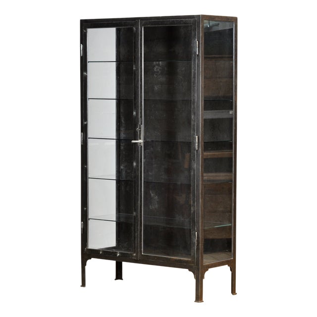 Iron Medical Cabinet, 1930s For Sale