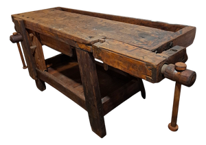 Wood Carpenter's Workbench, 1950s