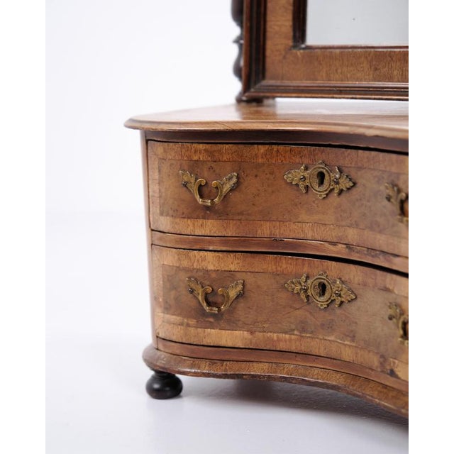 Wood Mahogany Children's Furniture with Mirror and Drawers, 1860s For Sale - Image 7 of 14