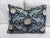 English Arts & Crafts Linen Print and Velvet Back Lumbar Pillow, 14" X 20" For Sale - Image 3 of 7