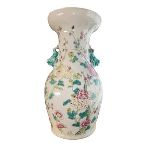 20th Century Qianlong Famille Rose Large Floral Vase