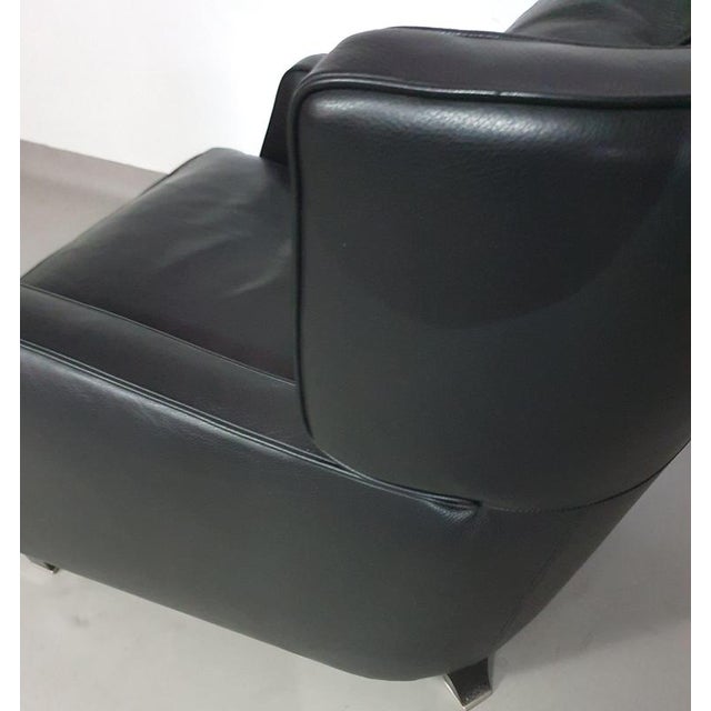 Amadeus Lounge Chair in Black Leather from Natuzzi For Sale - Image 13 of 18