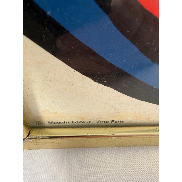 Modern Vintage Alexander Calder Exhibition Lithograph Poster For Sale - Image 3 of 5