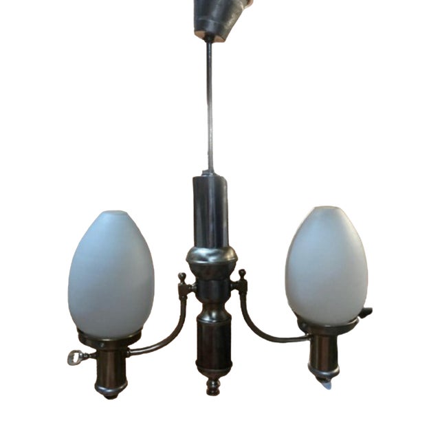 Egg Pendant Lamp in Blown Glass, 1990s For Sale