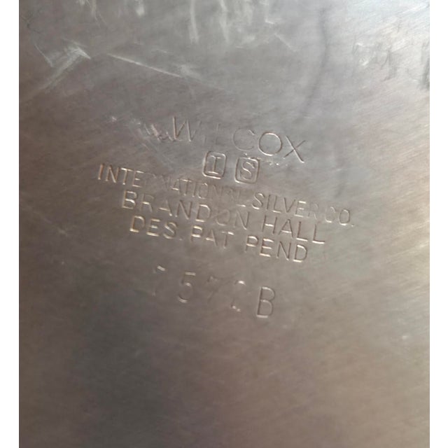 Vintage Wilcox International Silver Brandon Hall 7572b Round Platter Tray For Sale - Image 10 of 10