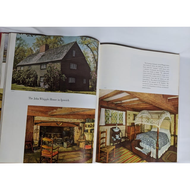 4 Vintage Early American Houses & Antiques Books – Red Blue Cream Library For Sale - Image 13 of 16