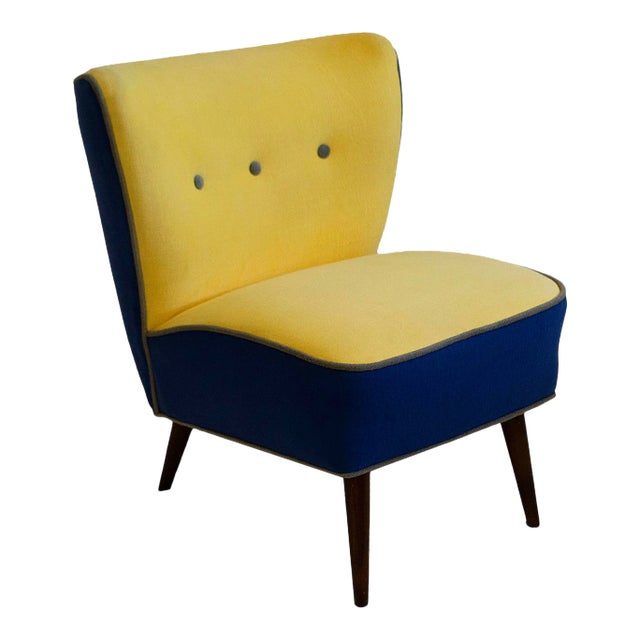 Petite Slipper Chair in the Style of James Mont For Sale