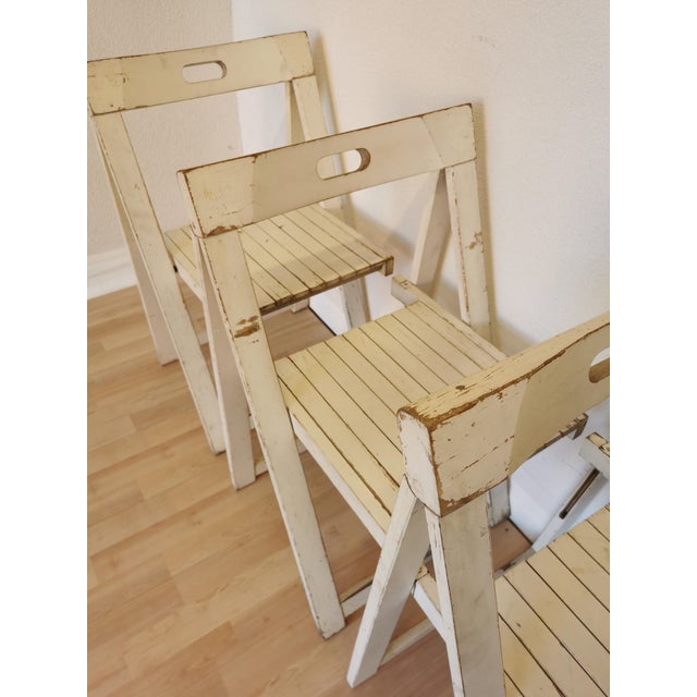 Vintage Trieste Folding Chairs by Aldo Jacober, 1970s, Set of 4 For Sale - Image 4 of 18