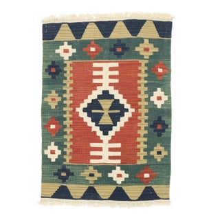 Vintage Persian Shiraz Kilim Rug - 02'00 X 02'10 For Sale