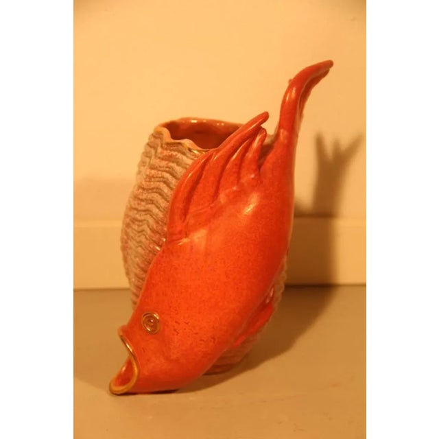 Mid-Century Modern Vintage Italian Ceramic Vase For Sale - Image 3 of 7