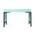 Wood Swirl Writing Desk - Turquoise For Sale - Image 7 of 9