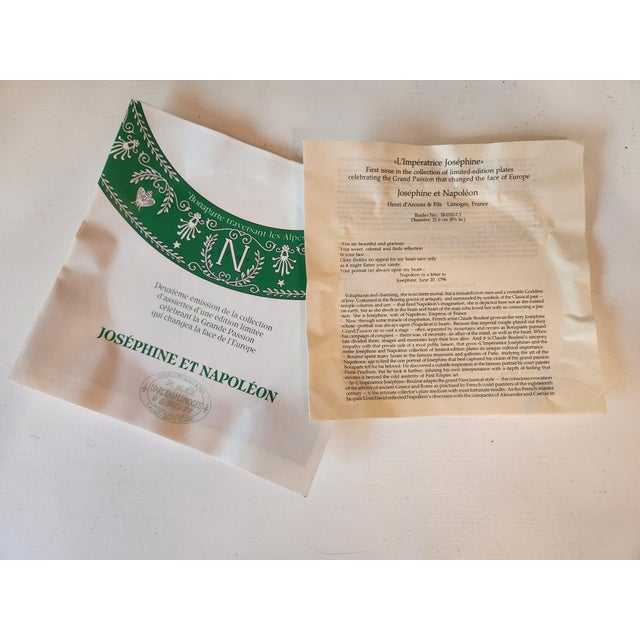 Limoges, France Limoge Napoleon Decorative Plate For Sale - Image 4 of 4