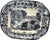 Antique Wedgwood Blue Transferware Platter With Cattle Motif. For Sale - Image 10 of 11