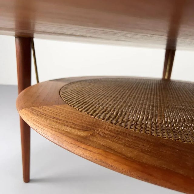 Round FD-515 Minerva Coffee Table in Teak by Peter Hvidt & Orla Molgaard Nielsen for France & Son, Denmark, 1960s For Sale - Image 9 of 11