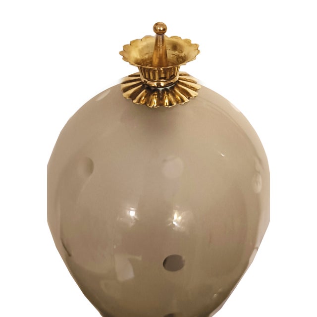 1940s Murano Glass and Brass Wall Lamps attributed to Paolo Venini for Venini, Italy, 1940s, Set of 2 For Sale - Image 5 of 9