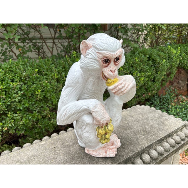 1960s 1960s Italian Glazed Terracotta Monkey Sculpture For Sale - Image 5 of 12
