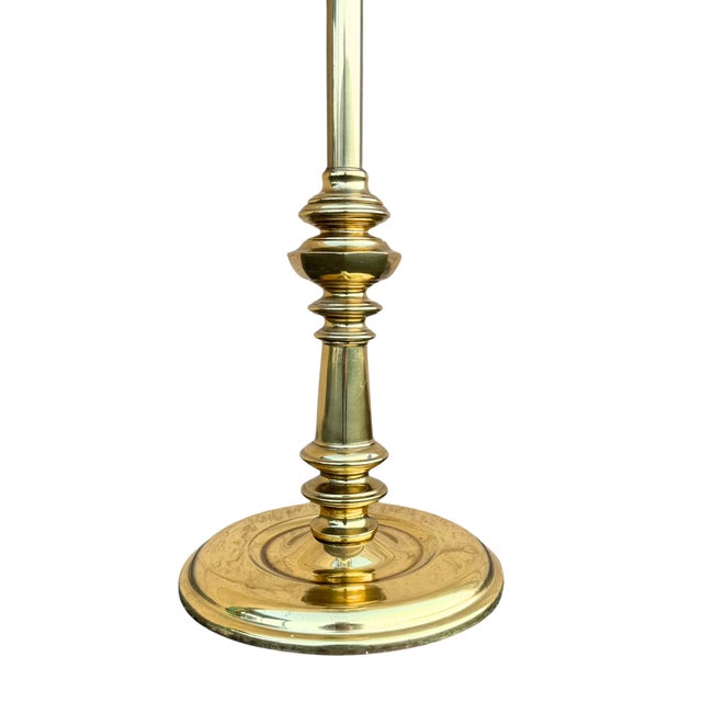 Metal Vintage Sputnik Dandelion Floor Lamp – Brass & Smoke Glass – Emil Stejnar Style For Sale - Image 7 of 9