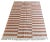 Mid-Century Modern Handmade Cotton Striped Rug, Tan And White 8'x10' For Sale - Image 3 of 8