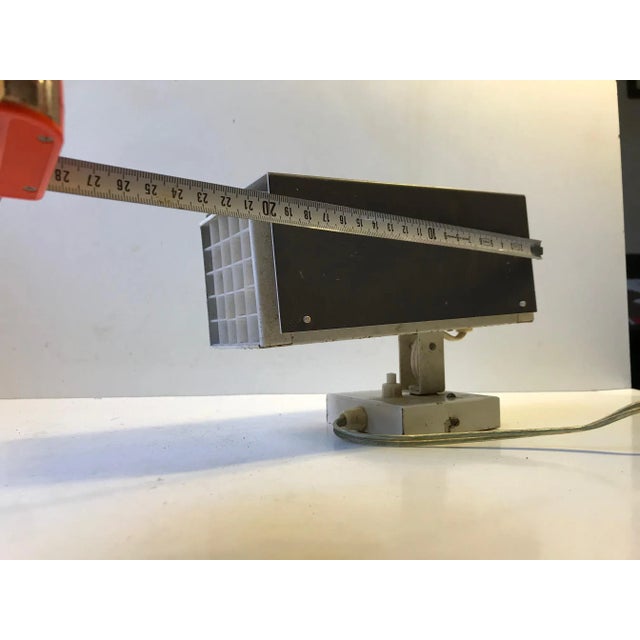 Grey & White Wall Sconce by Preben Dahl for H. F. Belysning, 1960s For Sale - Image 10 of 11