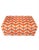 Miles Redd Glass Orange White Chevron Jewelry Storage Box Holder For Sale - Image 4 of 6