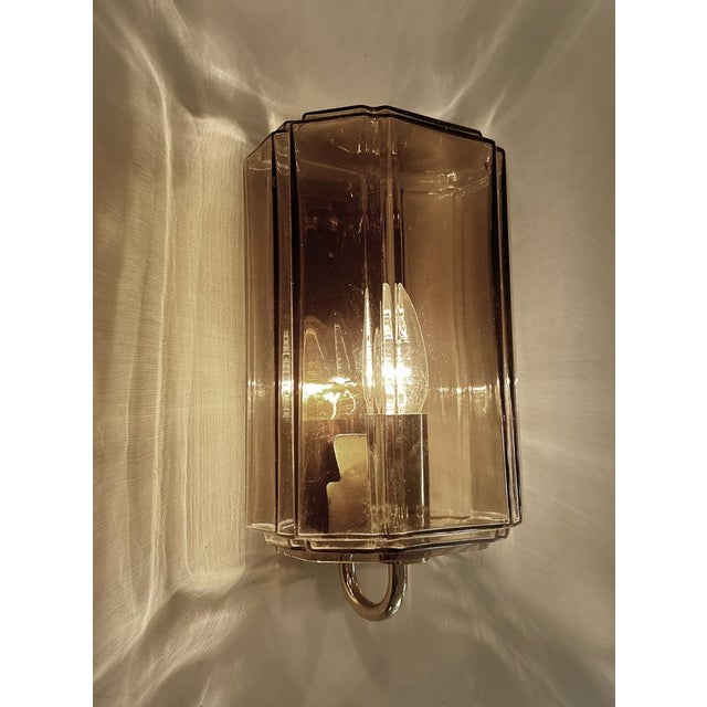 Vintage Glass Sconces from Glashütte Limburg, 1970s, Set of 2, Set of 2 For Sale - Image 15 of 17
