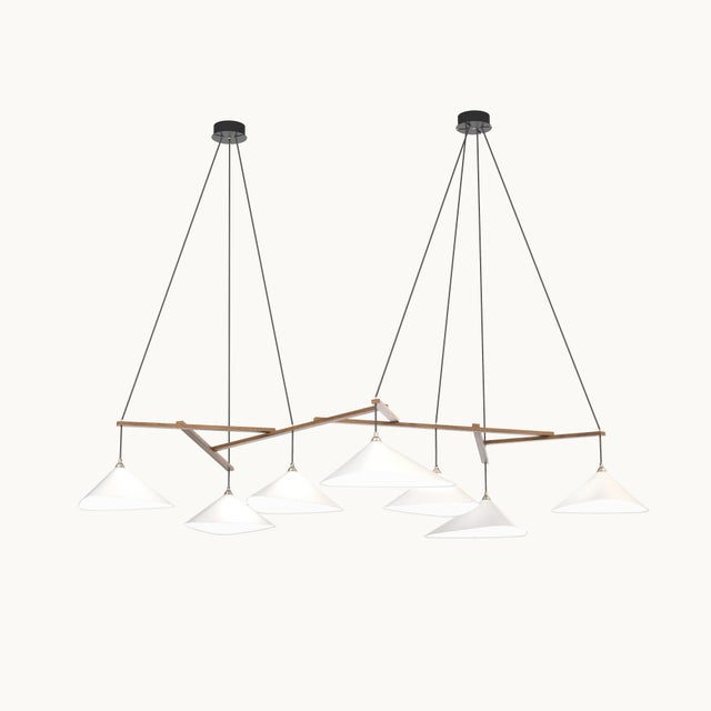 Not Yet Made - Made To Order Emily Group of Seven in Semi Matte Paint Pendant from Moss Objects For Sale - Image 5 of 15