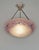 Charles Schneider A beautiful 1925-1930 French art deco hanging fixture in nickel plated bronze or solid brass holding a...