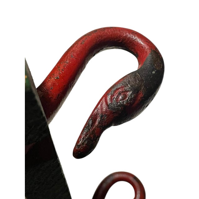 Metal Antique Swan Runner Children's Sleigh For Sale - Image 7 of 10