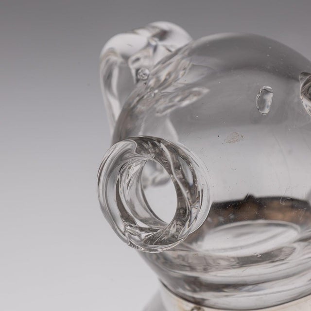 20th Century English Silver & Glass Novelty Claret Jug, 1916 For Sale - Image 12 of 18