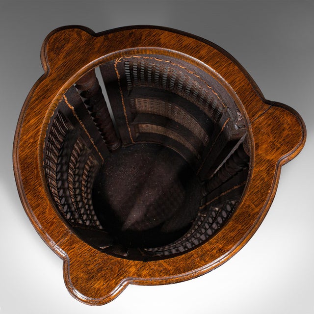 1910's Antique Cylindrical Stick Stand For Sale - Image 10 of 11