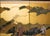 "The Tale of Genji", 1950s Showa Era Japanese Painted Byobu Screen For Sale In Dallas - Image 6 of 18