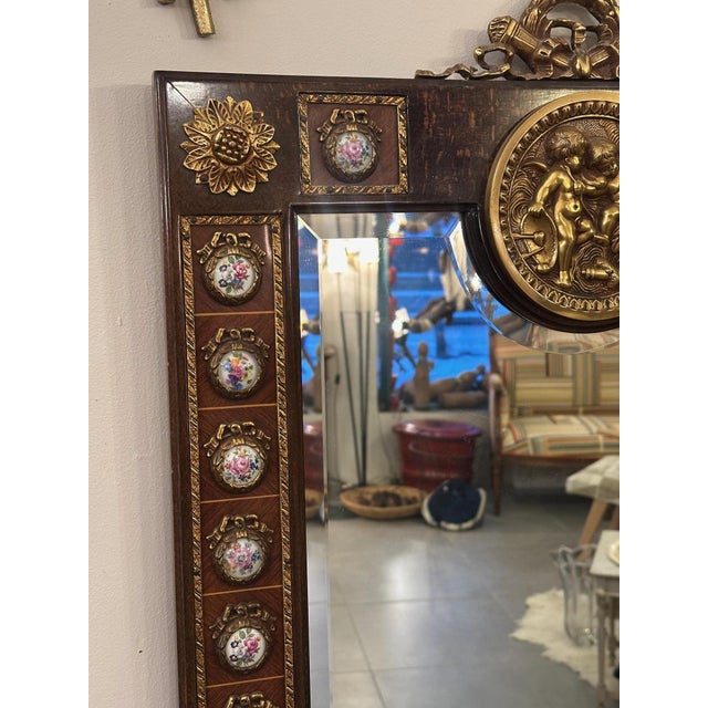 Louis Xvi Style Mirror, 1890s For Sale - Image 11 of 12