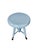 Victorian Victorian Adjustable Piano Stool in Powder Blue Paint, Claw & Glass Ball Feet For Sale - Image 3 of 17
