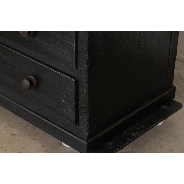 19th Century English Country House Elm and Pine Kitchen Scullery Island, 1850 For Sale - Image 9 of 17