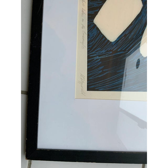 “Two Lakes in Comeraghs” Dry Point Print by Mary Fitzgerald For Sale In Providence - Image 6 of 7