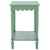 Wood Heaven Scalloped Accent Table in Sage Green For Sale - Image 7 of 8