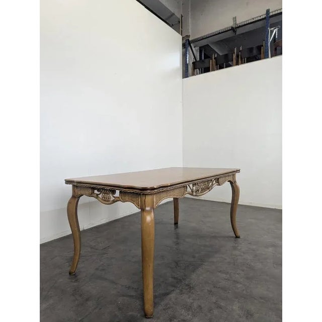 Rattan Dining Table, Chairs and Armchairs, Set of 7 For Sale - Image 3 of 18