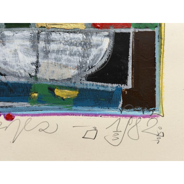 Michel Godjevac, Saint Tropez, 1982, Acrylic Painting on Paper For Sale - Image 6 of 7