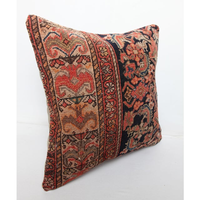 Here i am listing a antique 100% Handmade double knotted rug pillow cover, made from Antique tribal Prersian Ferehan rug...