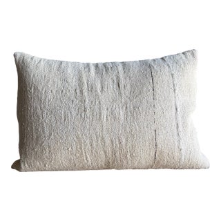 Vintage Rug Pillow With Original Seams Includes Insert For Sale