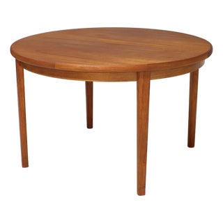 Danish Extendable Round Dining Table in Teak from Skovby Møbelfabrik, 1960s For Sale