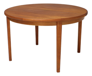 Danish Extendable Round Dining Table in Teak from Skovby Møbelfabrik, 1960s