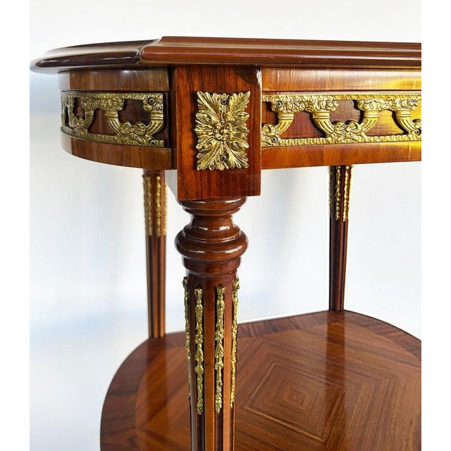 1990s Italian Inlaid Side Tables With Bronze Mounts by Marconi Arte, Pair For Sale - Image 12 of 18