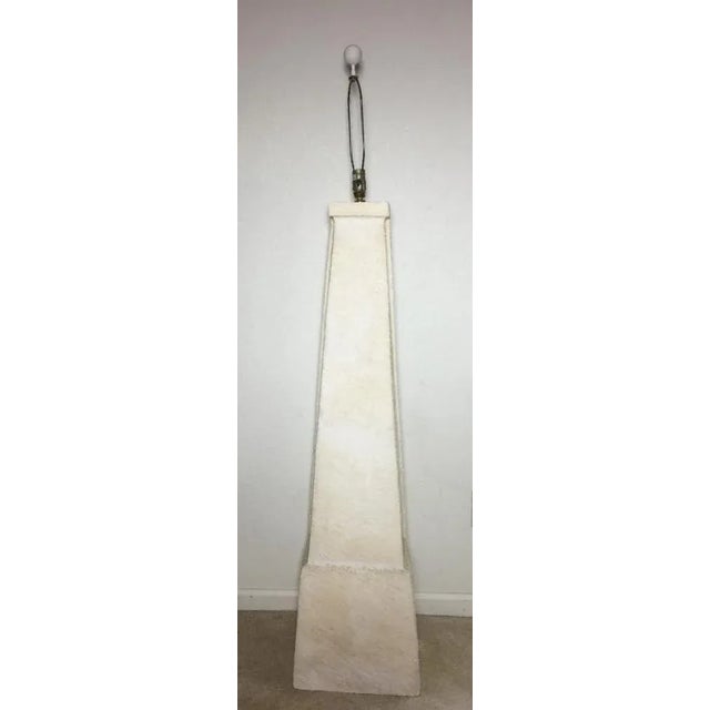 Vintage Mid Century Coral Stone Pyramid Floor Lamp For Sale - Image 12 of 12