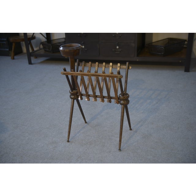 Beech Magazine Rack, 1960 For Sale - Image 10 of 10