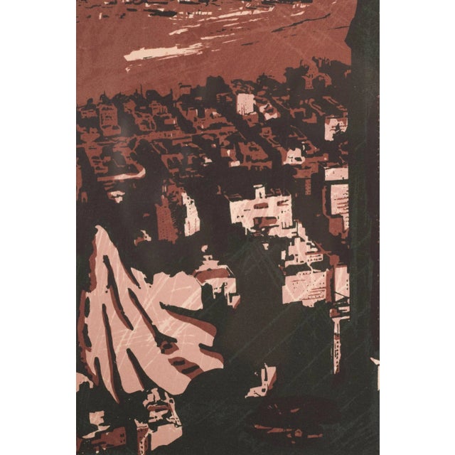 Framed Silkscreen of New York For Sale - Image 6 of 12