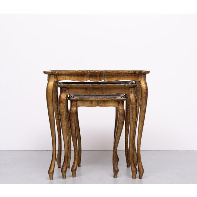 Mid-Century Modern Italian Nesting Tables, 1960, Set of 3 For Sale - Image 3 of 8