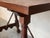 Wood 19th Spanish Side Table with Cared Turned Legs and Iron Stretcher For Sale - Image 7 of 18